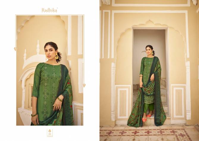 Jasmine By Radhika Printed Pashmina Dress Material Catalog